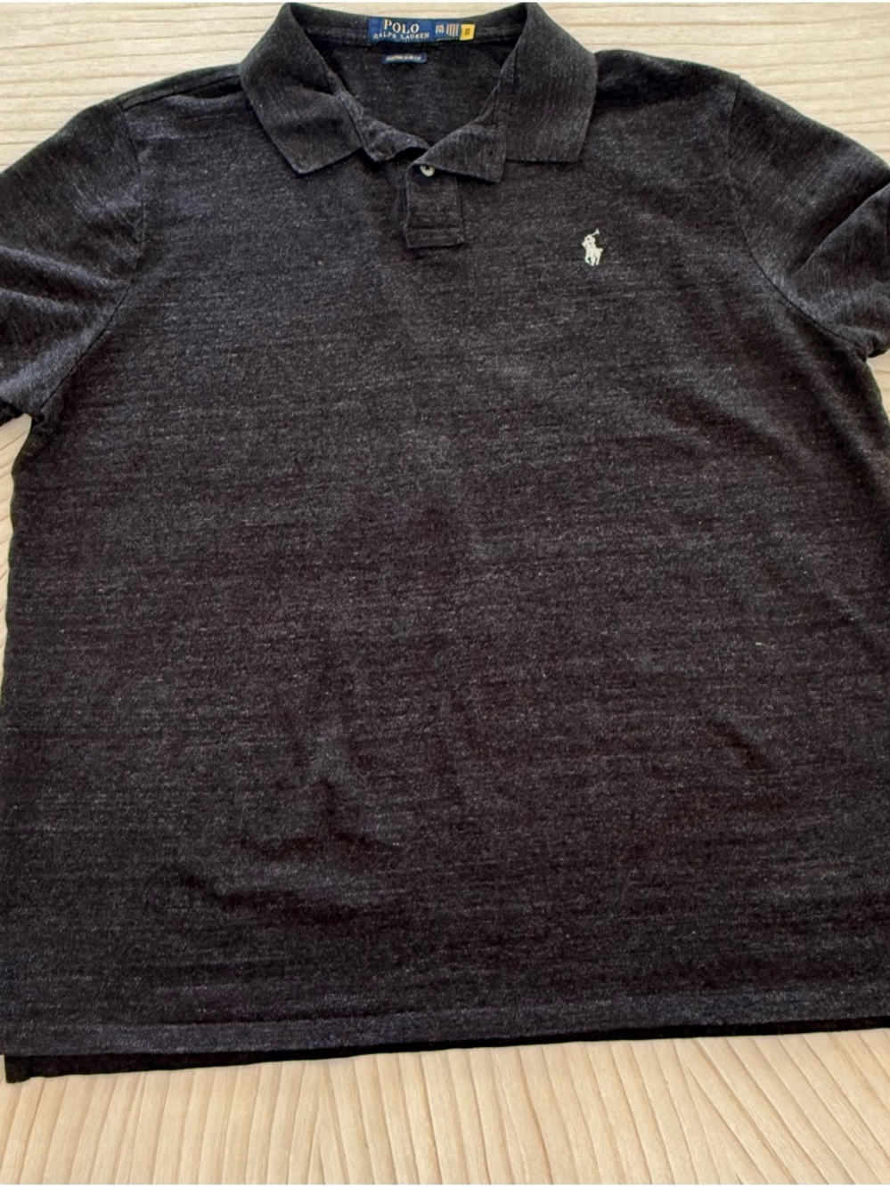 Polo by Ralph Lauren Dark Heather Black Short-Sleeve Polo